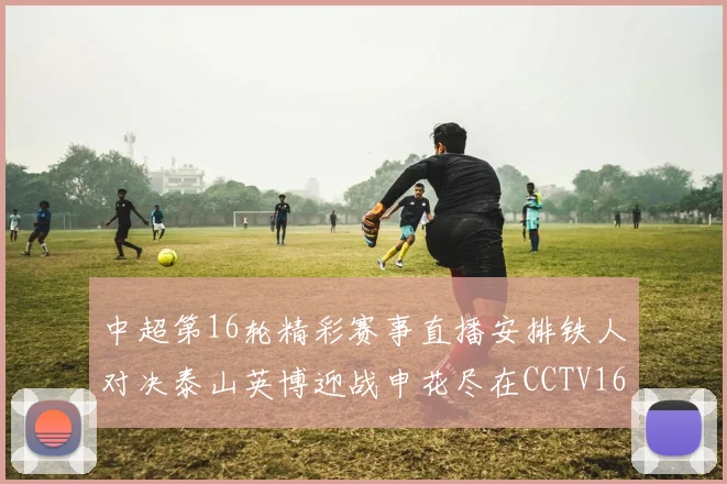 中超第16轮精彩赛事直播安排铁人对决泰山英博迎战申花尽在CCTV16